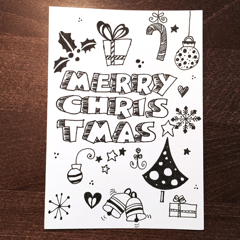 Doodle-DIY-doo... 7 Ideen zum Weihnachtskarten Zeichnen ...