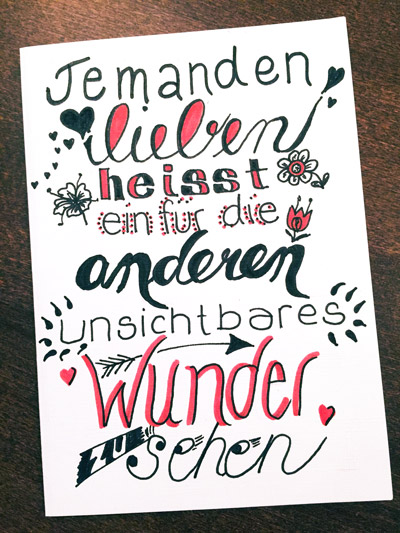 Karten Selber Machen Handlettering Stempeln Etc Fur Hochzeit Geburtstag Oder Sonstige Anlasse Creatipster