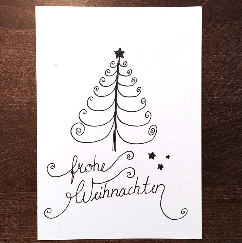 Doodle Diy Doo 7 Ideen Zum Weihnachtskarten Zeichnen Und Gestalten Creatipster