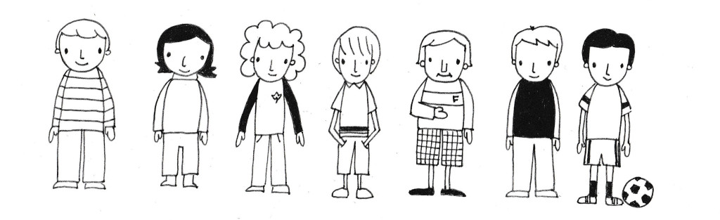Kleine-Jungen-zeichnen