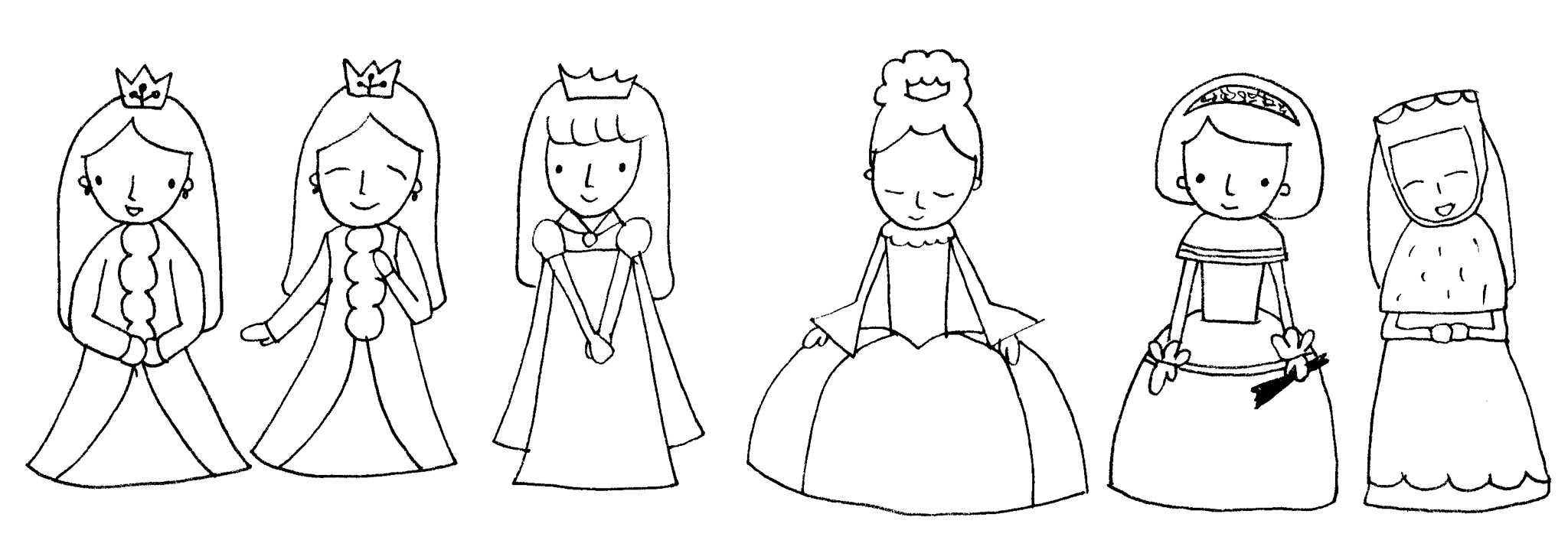 Prinzessin gezeichnet