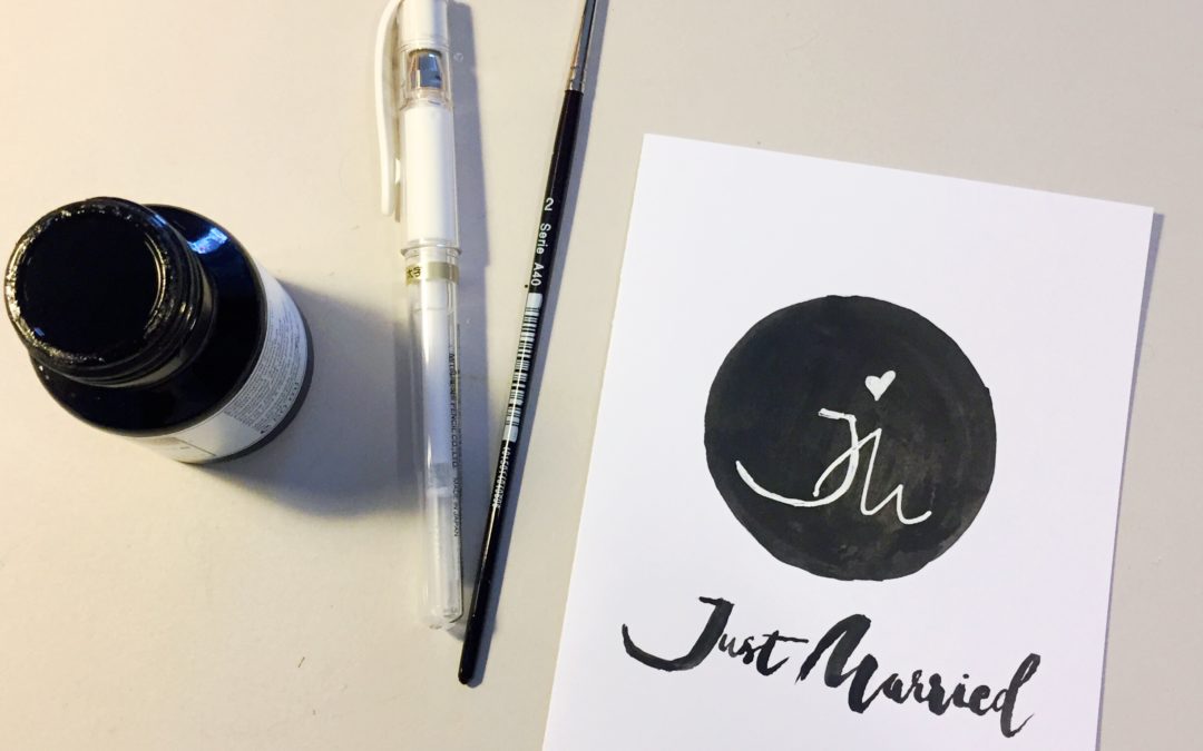 Wie man ein Monogramm gestalten kann & daraus eine Karte macht
