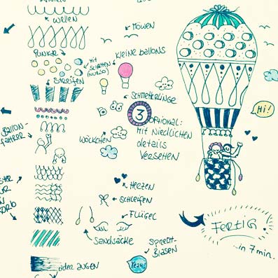 Zeichnen Lernen Im Doodle Stil In Lustigen Kleinen Ubungen Creatipster